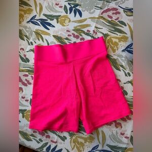 Aerie’s Smoothez High Waist Boy Shorts, Hot Pink, Size Small